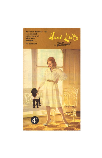 Villawool Hand Knits 3rd Edition Autumn-Winter 1961 - 60s Knitting Patterns for Dresses, Coats, Skirts, Pants, Sweaters Instant Download PDF 32 pages
