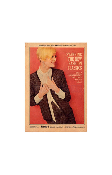 Starring The New Fashions 1966 - Knitting Patterns For Women, Instant Download PDF 16 pages