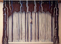 Macrame Makes a Window - 9 Window Treatment and Divider Screen Designs Instant Download PDF 24 pages