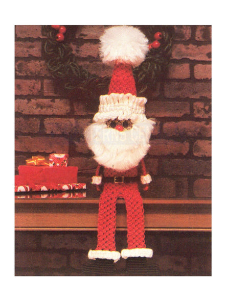Vintage 70s Kris Kringle Santa Claus Pattern Instant Download PDF 4 + 4 pages