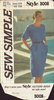 Simplicity 3005 Sewing Pattern, Dress, Size 10, Cut, Complete