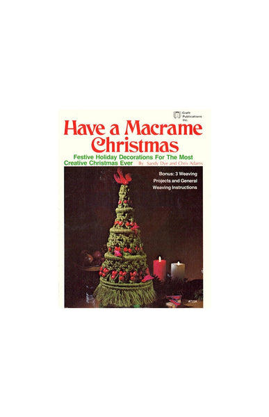 Have a Macrame Christmas - Vintage Christmas Patterns Instant Download PDF 24 pages