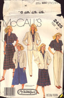 McCall's 2425 Jacket, Shirt, Skirt and Pants, Size 14, Partially Cut, Complete