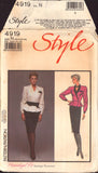 Style 4919 Sewing Pattern, Front-Wrap Top and Skirt, Size 10-12-14, CUT, COMPLETE