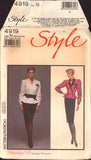 McCall's 4919 Sewing Pattern, Front-Wrap Top and Skirt, Size 10-12-14, CUT, COMPLETE