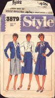 Style 3579 Lined Jacket, Skirt and Blouse, Sewing Pattern, Size 18, Cut Complete
