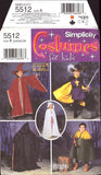 Simplicity 5512 Child's Capes, Tabard and Hats, Sewing Pattern, Size 3-8, PARTIALLY CUT, COMPLETE