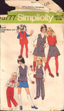 Simplicity 5777 Sewing Pattern, Child's and Girls' Jumper or Top, Skirt and Pants, Sewing Pattern, Size 6, CUT, COMPLETE