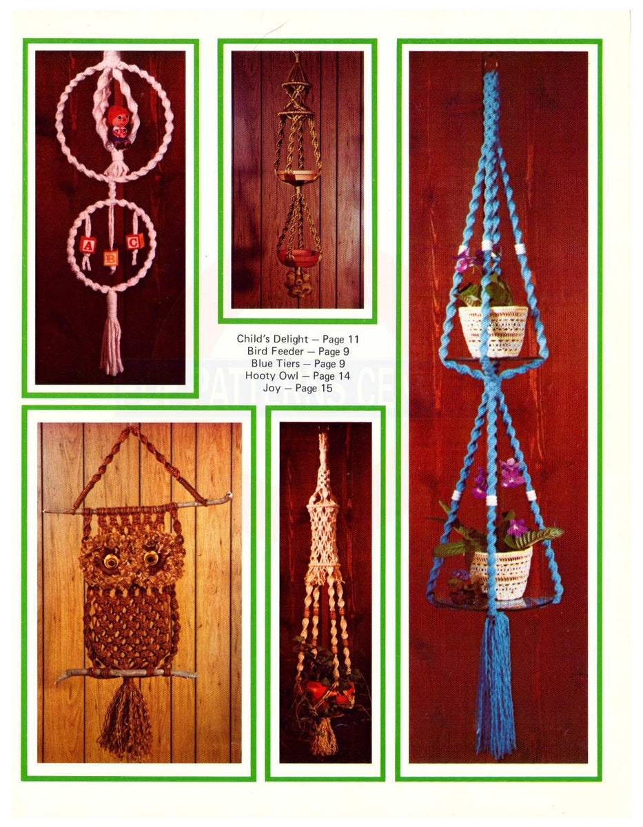 What in the macramé... is it? More Than 20 Macrame Projects Instant Do ...