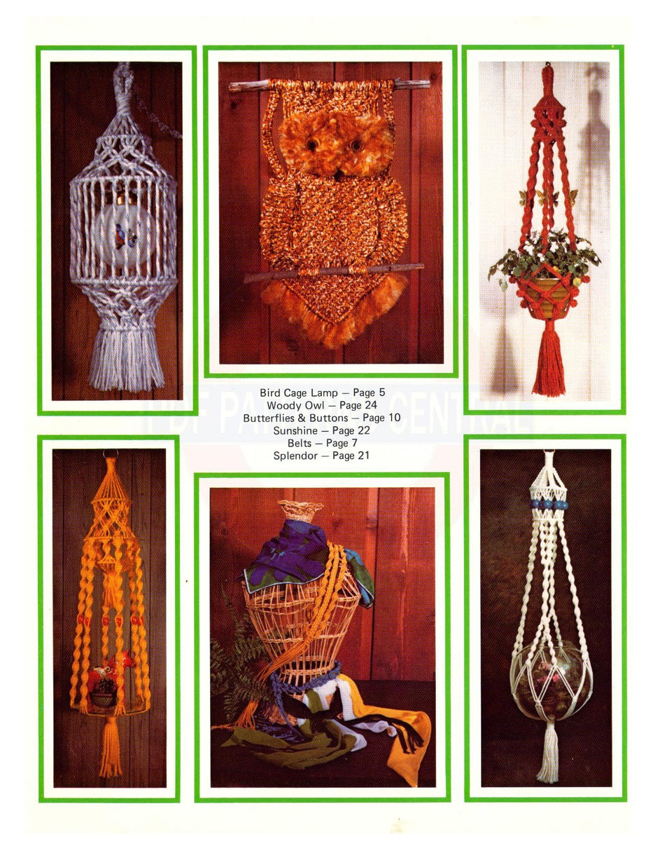 What in the macramé... is it? More Than 20 Macrame Projects Instant Do ...