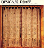 Macrame Makes a Window - 9 Window Treatment and Divider Screen Designs Instant Download PDF 24 pages