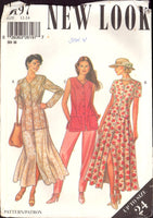 New Look 6197 Sewing Pattern, Jacket, Skirt and Trousers, Size 12, PARTIALLY CUT, COMPLETE