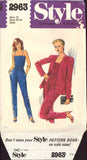 Style 2963, Unlined Jacket, Top and Pants, Sewing Pattern, Size 12, CUT, COMPLETE