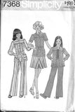 Simplicity 7368 Girls' Shirt-Jacket, Skirt and Pants, Size 10, Uncut, Factory Folded