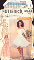 Butterick 5944 Dress, Sewing Pattern, Size 8, Cut, Complete
