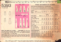 Simplicity 5393 Sewing Pattern, Set of A-Line Skirts in Two Lengths, Size 12, Cut, Complete OR Size 14, Partially Cut, Complete