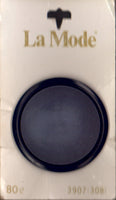 Vintage La Mode 1 5/8 inch Carded Navy Blue Shank Button One Piece