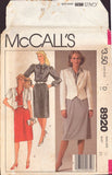 McCall's 8920 Sewing Pattern, Jacket, Dress and Tie, Size 12, Uncut, Factory Folded