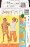 McCall's 9189 Sewing Pattern Girls' Shirt, Pants, Shorts, Skort and Hat, Size 10-12-14, Uncut Factory Folded