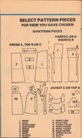 McCall's 5545 Maternity Dress or Tops, Jacket and Pants or Shorts, Size 14, Cut, Incomplete