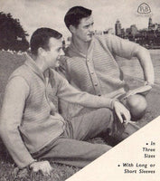 Patons 680 - 60s Knitting Patterns for Men's Sweaters/Jumpers and Cardigans Instant Download PDF 24 pages