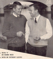 Patons 680 - 60s Knitting Patterns for Men's Sweaters/Jumpers and Cardigans Instant Download PDF 24 pages