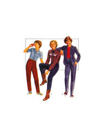 Style 3191 Boys'/Teen's Shirt with Long or Short Sleeves and Trousers, Uncut, Factory Folded Sewing Pattern Size 14