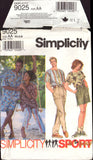 Simplicity 9025 Unisex Pull-on Pants or Shorts and Top, Uncut, Factory Folded Sewing Pattern Multi Size 30-40