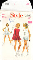 Style 2393 Sportswear: Tennis or Skating Dress and Panties, Uncut, Factory Folded Sewing Pattern Size 6 Bust 30.5