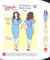 Simple Sew 011 The Floating Bodice Dress, Uncut, Factory Folded Sewing Pattern Multi Size UK 8-20