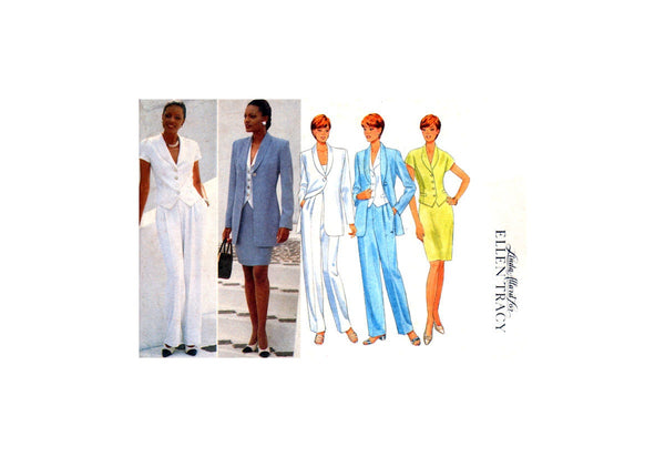 Butterick 4503 Ellen Tracy Jacket, Top, Skirt and Pants, Uncut, Factory Folded Sewing Pattern Size 12-16