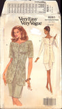 Vogue 8251 Mother of the Bride Fitted Top with Long or Short Sleeves and Skirt, Uncut, Factory Folded, Sewing Pattern Size 12-16