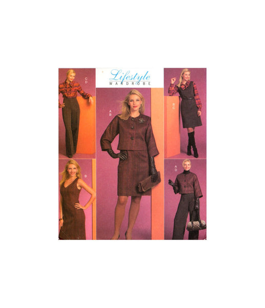 Butterick 5256 Separates: Jacket, Dress, Blouse and Pants, Uncut, Factory Folded, Sewing Pattern Multi Plus Size 14-22