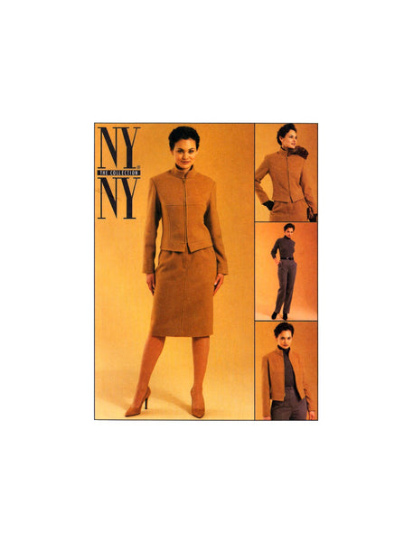 McCall's 2962 NYNY Collection FItted, Lined Jacket, Skirt and Pants, Uncut, Factory Folded, Sewing Pattern Size 4-8