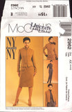 McCall's 2962 NYNY Collection FItted, Lined Jacket, Skirt and Pants, Uncut, Factory Folded, Sewing Pattern Size 4-8