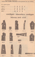 Style 3278 Sewing Pattern, Women's Lined Cardigan, Blouse and Skirt 14, cut, Incomplete or Size 14, cut, Complete