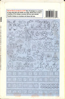 Butterick W506 Baby Motif/Theme Iron Transfers,  Over 75 Designs, Uncut, Factory Folded Sheets Various Sizes
