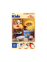 Butterick W505 Kids Motif/Theme Iron Transfers,  Over 75 Designs, Uncut, Factory Folded Sheets Various Sizes