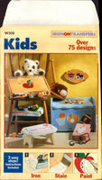 Butterick W505 Kids Motif/Theme Iron Transfers,  Over 75 Designs, Uncut, Factory Folded Sheets Various Sizes