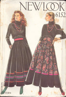 New Look 6152 Sewing Pattern, Skirts, Size 8-12, PARTIALLY CUT, COMPLETE