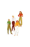 Simplicity 5683 Front Pleated Pants with Style Variations at Lower Leg, Uncut, Factory Folded Sewing Pattern Size 12