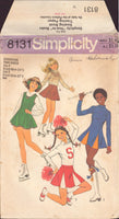 Simplicity 8131 Sewing Pattern, Girls' Skating Costumes, Size 7-8, CUT, COMPLETE