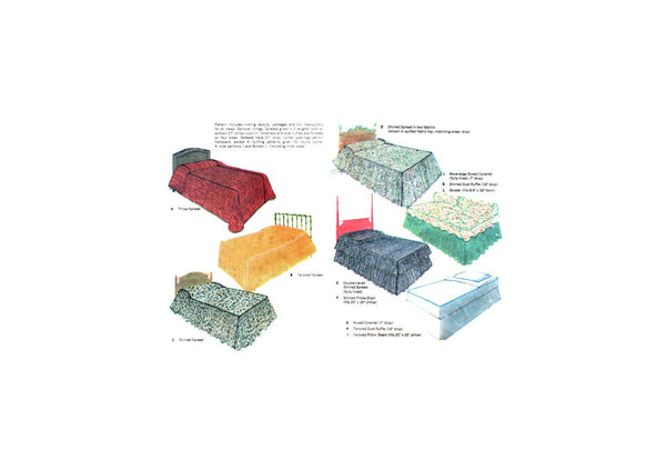 McCall's 8686 Bed Spreads, Throws, Coverlets and Dust Ruffles, Uncut, Factory Folded and Sealed Sewing Pattern Twin or Full Size