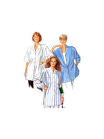 New Look 6667 Loose Fitting, Longline Shirts with Long or Short Sleeves, Uncut, Factory Folded, Sewing Pattern Multi Size 8-18