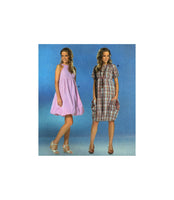 Burda 7816 Halter or Round Neck Bubble Skirt Dress, Uncut, Factory Folded, Sewing Pattern Multi Size 6-18