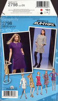 Simplicity 2798 Sewing Pattern, 2-Length Dress, Size 4-12, Uncut, Factory Folded