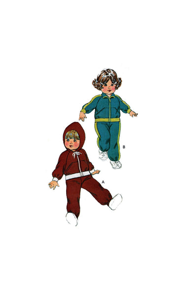 Kwik Sew 964 Toddlers' Jogging Suits with Optional Hood, Uncut, Factory Folded Sewing Pattern Size 2-4