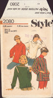 Style 2080 Pullover Tops with Neckline and Sleeve Design Variations, Uncut, Factory Folded Sewing Pattern Size 12 Bust 34