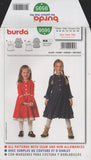 Burda 9595 Sewing Pattern, Girls' Dress, Size 2-8, Uncut, Factory Folded