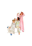 Simplicity 8697 Girls' Sleepwear: Nightgown, Robe, Pajama Top and Pants, Uncut, Factory Folded, Sewing Pattern Size 10 Breast 73 cm